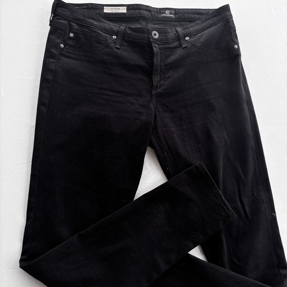 ADRIANO GOLDSCHMIED The Legging Super Skinny Denim Pants Size 31R Black